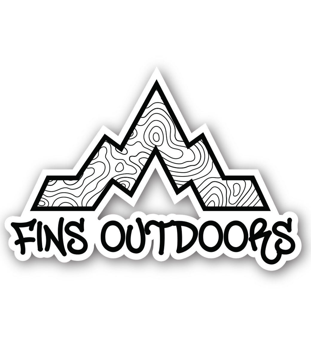 Fins Outdoors Stickers