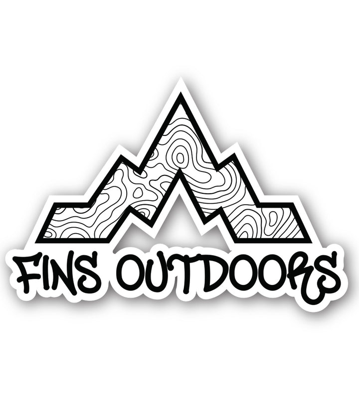 Fins Outdoors Stickers