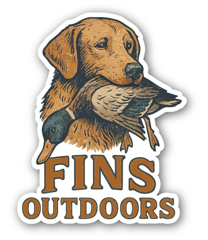 Fins Outdoors Stickers