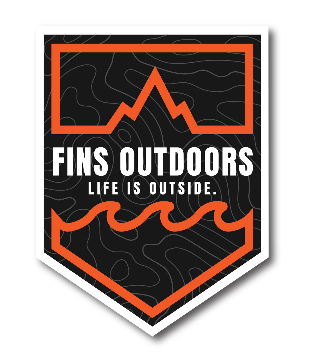Fins Outdoors Stickers