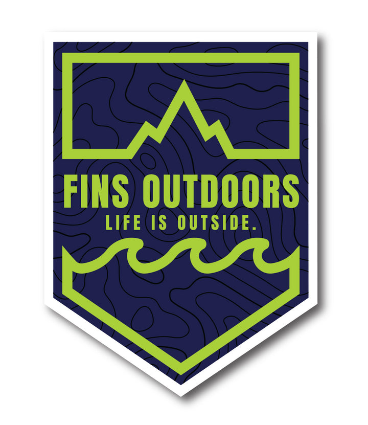 Fins Outdoors Stickers