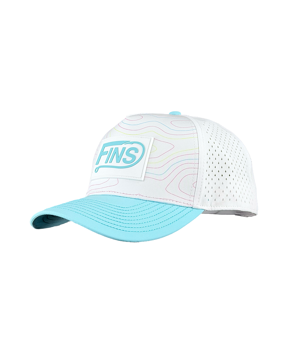 Neon Topo Angler Performance Hat
