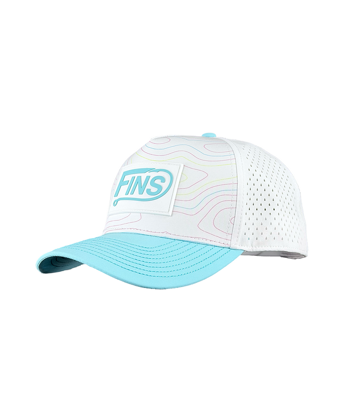 Neon Topo Angler Performance Hat