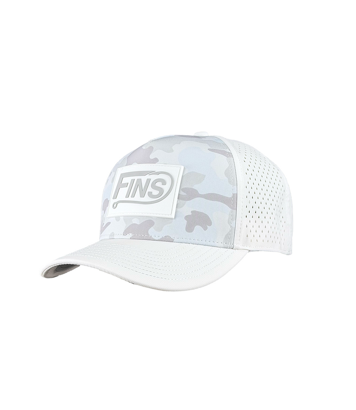 Snow Camo Angler Performance Hat