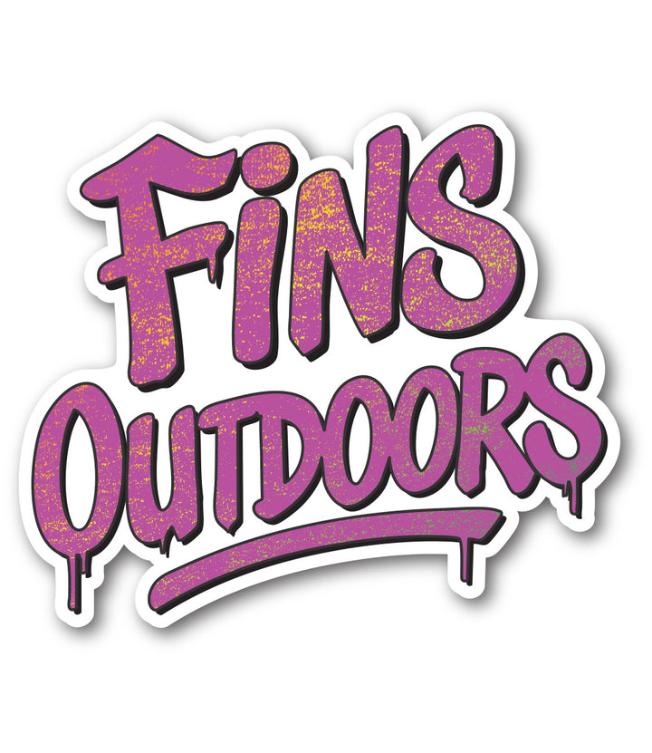 Fins Outdoors Stickers