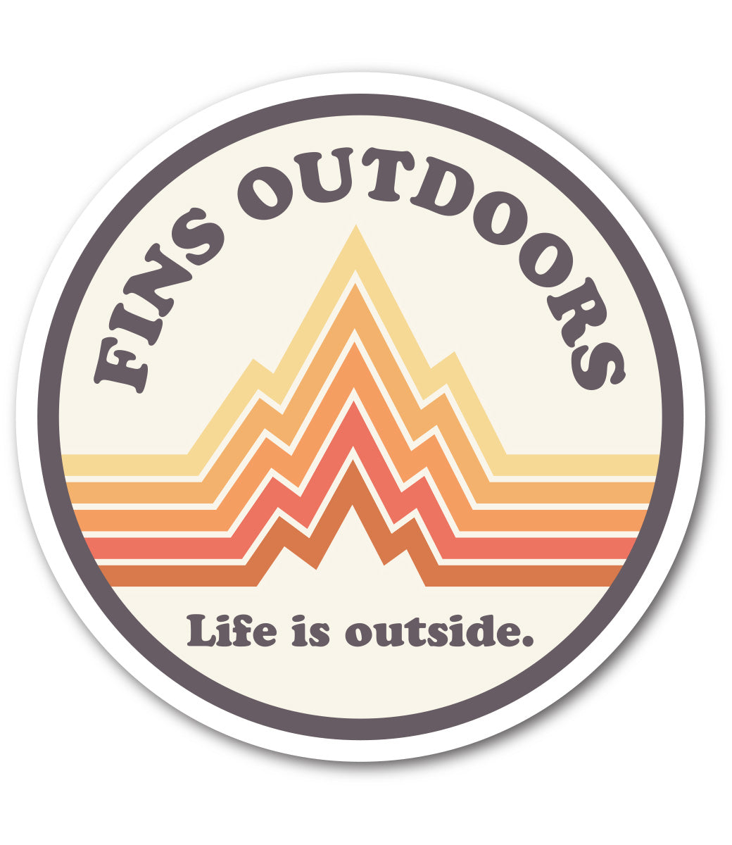 Fins Outdoors Stickers