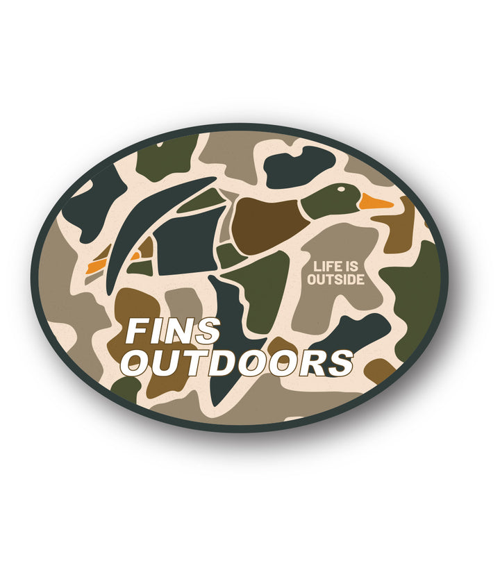 Fins Outdoors Stickers